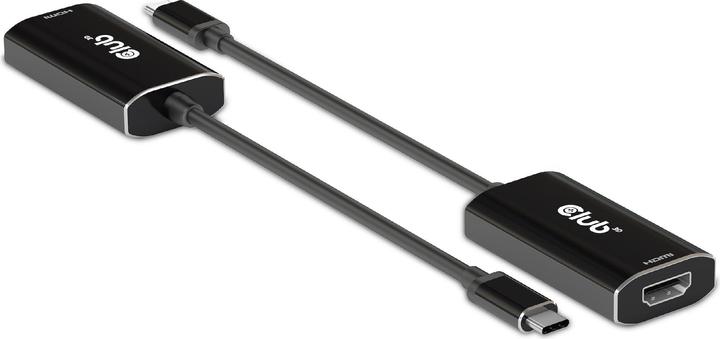Produktbild Club 3D USB-Typ-C Gen2 auf HDMI™ 4K120Hz HDR10 mit DSC 1.2 aktiv St./B. (HDMI, 15 cm)