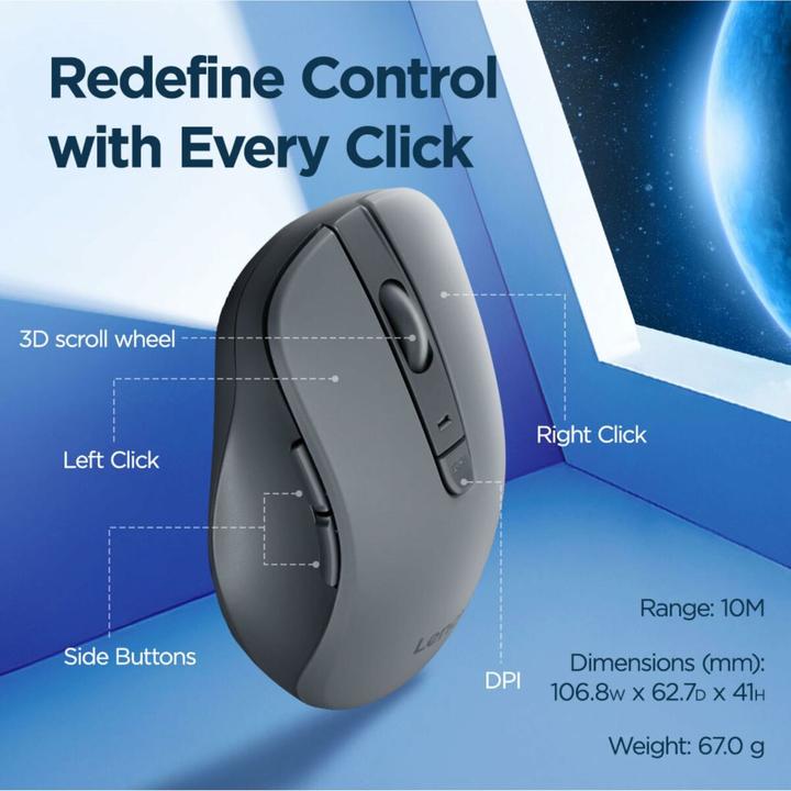Produktbild Lenovo WL310 Bluetooth Silent Mouse Standalone (P) (Kabellos)