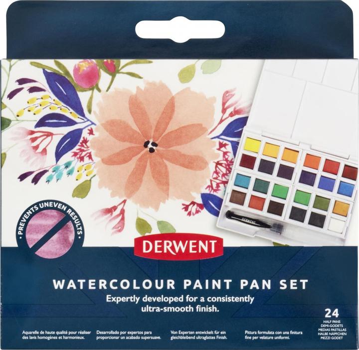Immagine prodotto Derwent Set di pentole per acquerello 24 - (601129) (Multicolore)