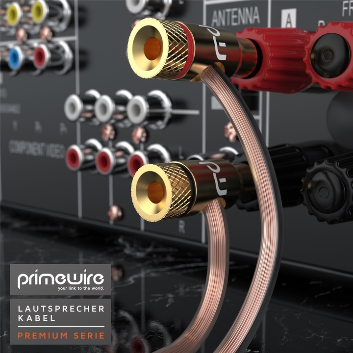 Actual product image Primewire Speaker cable OFC copper 2 x 2.5 mm² speaker cable, audio cable, speaker cable, LS cable (15 m, 2.50 mm²)