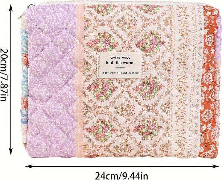 Actual product image Only-Bags.Store Cosmetic bag made of cotton with large capacity -, not waterproof, odourless