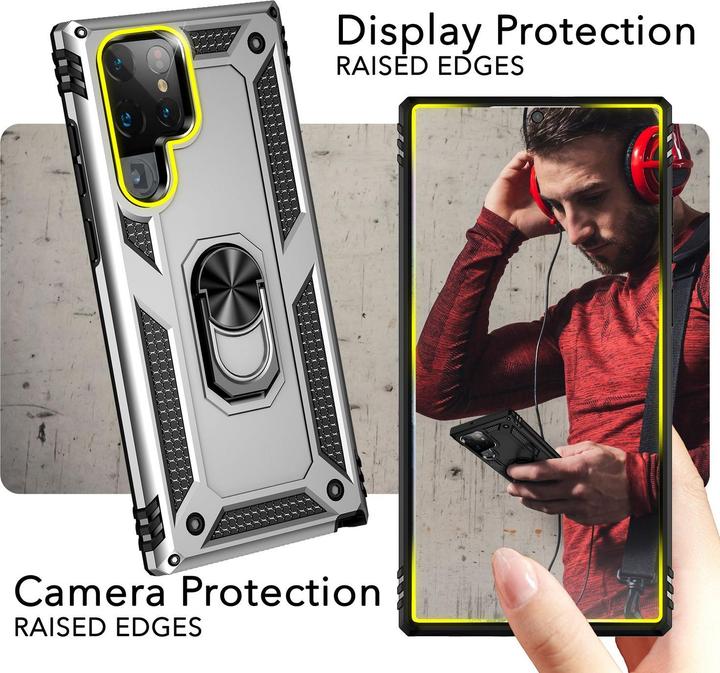 Produktbild Nalia Stossfeste Military-Style Ring Hülle (Samsung Galaxy S24 Ultra)