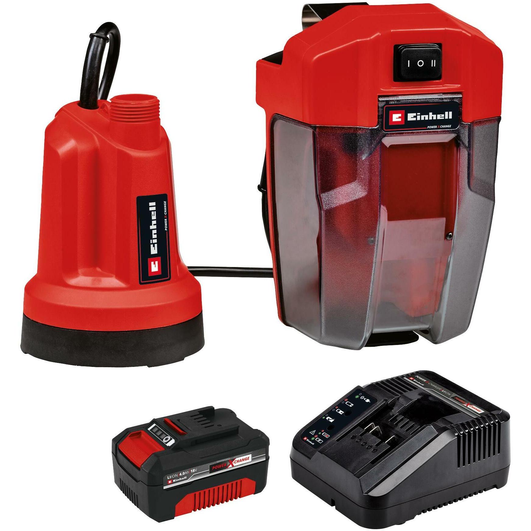 Einhell, Wasserpumpe, Akku-Klarwasserpumpe GE-SP 18 LL Li (1x4.0Ah) (Gartenpumpe)