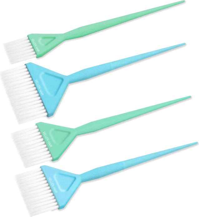Immagine prodotto Vellen Hair Set di spazzole per tintura 4 Pack blu/menta