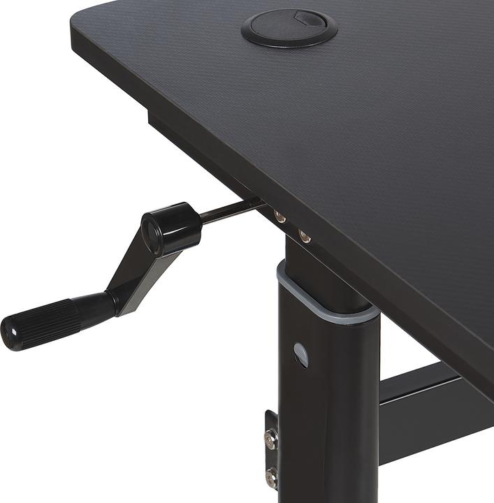 Actual product image Beliani Gaming table black 120 x 60 cm RGB LED lighting manually adjustable DURBIN