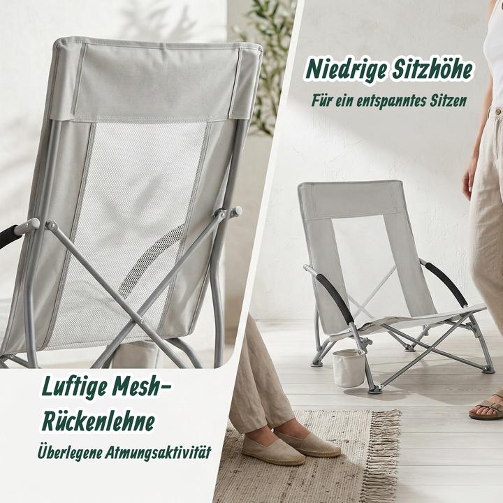 Produktbild Relaxdays Strandstuhl
