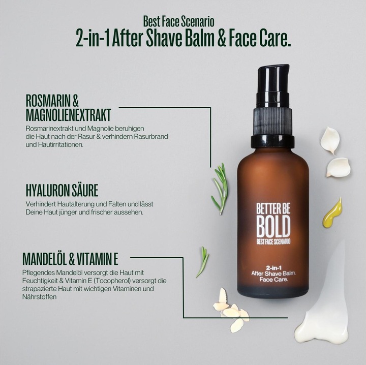 Produktbild Better be bold 2-in-1 Aftershave Balm & Face Care (Balsam, 50 ml)