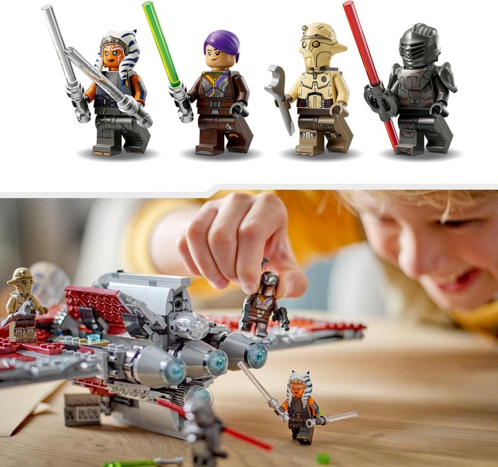Actual product image LEGO Ahsoka Tanos T-6 Jedi Shuttle (75362, LEGO Star Wars)