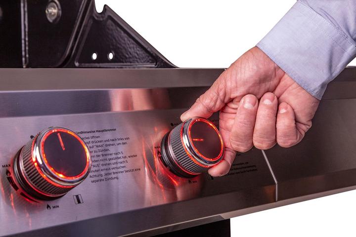 Produktbild Grillfürst G310G 3-Brenner Gasgrill mit Hochtemperaturbrenner und Gusseisen Rosten (10.50 kW)