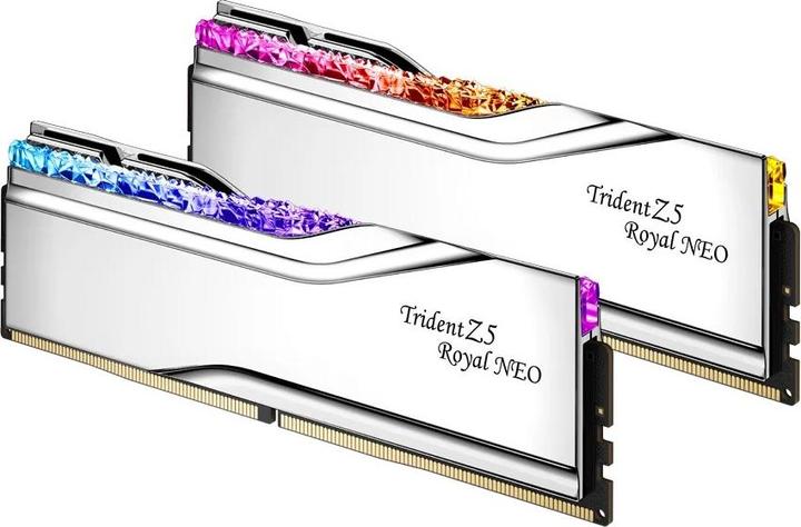 Produktbild G.Skill TRIDENT Z5 ROYAL RGB DDR5 2X32GB 6000MHZ CL28 NEO F5-6000J2836G32GX2-TR5NS (2 x 32GB, 6000 MHz, DDR5-RAM)