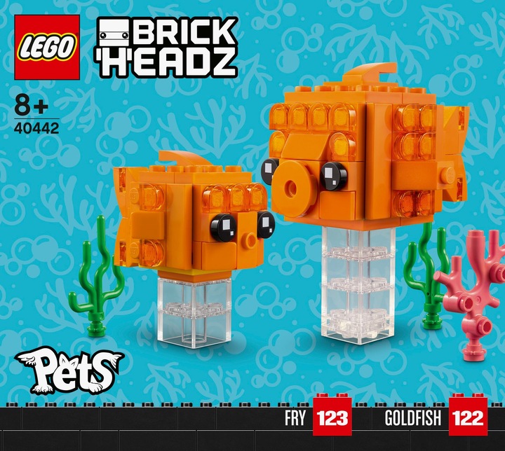 Actual product image LEGO Goldfish (40442, LEGO Brickheadz)