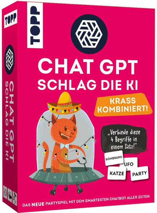 Produktbild ChatGPT – Schlag die KI. Krass kombiniert! Wer schreibt aus vier Worten die beste Story? (Deutsch, 1 - 8 Spieler)