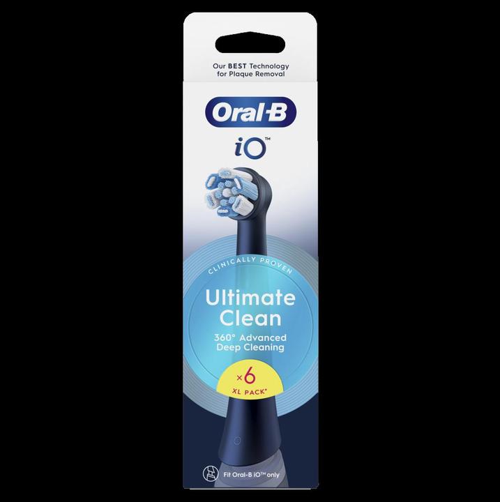 Actual product image Oral-B iO RB CBF-6 UltimateClean Black 6-pack (6x)