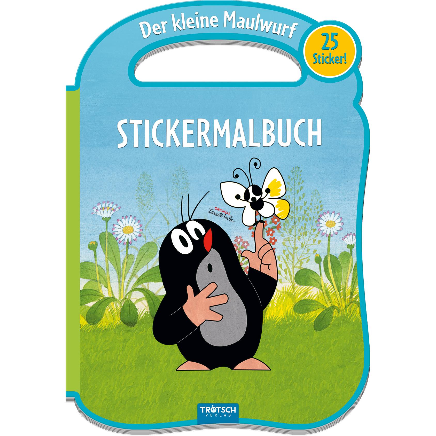 Trötsch, Sticker, Stickermalbuch "Der kleine Maulwurf"