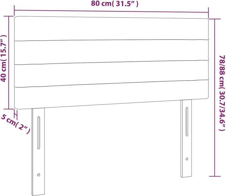 Actual product image VidaXL Erin (80 x 5 x 88 cm)