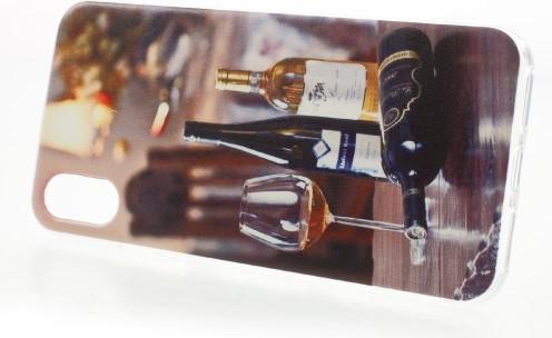 Actual product image Dulcii iPhone XS / X Slim rubber protective case Wine (Apple iPhone X, Apple iPhone XS)