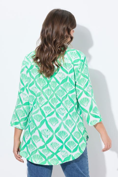Immagine prodotto Laurasøn Blusa di mussola con scollo a V e maniche a 3/4 (50)