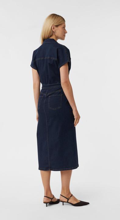 Image du produit Comma Kleid Tailliertes Kleid aus elastischem Denim (40)