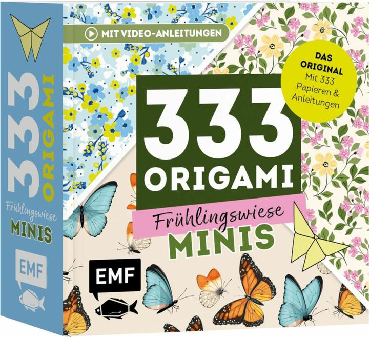 Image du produit 333 Origami Minis - La prairie de printemps - Votre bloc décoratif réversible pour le pliage (333 x)