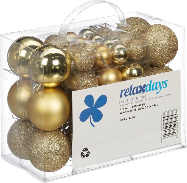 Actual product image Relaxdays 50x palline-natale (50 -part)