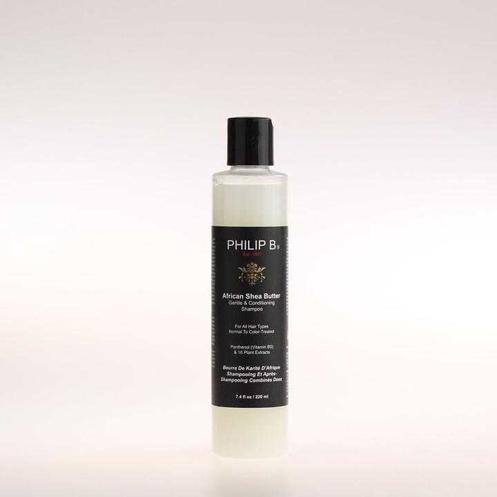 Image du produit Philip B. Shampooing doux et revitalisant au beurre de karité africain (220 ml, Shampoing liquide)