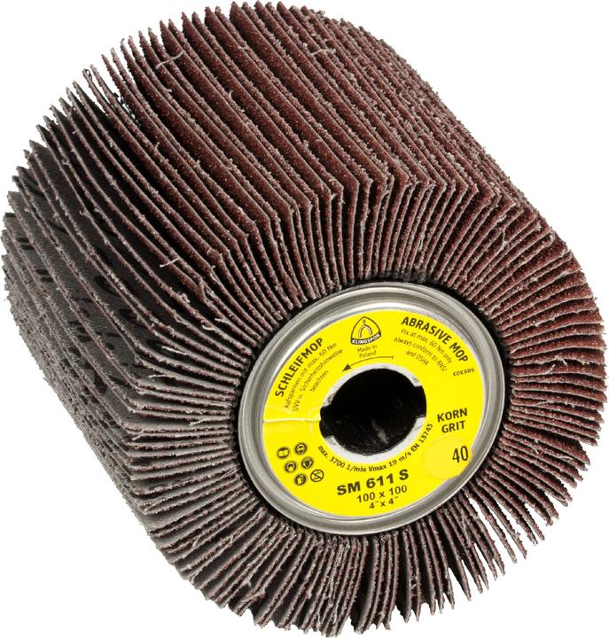 Produktbild Klingspor SM 611 S - Schleifmopräder 100 x 100 x 19 mm (180)
