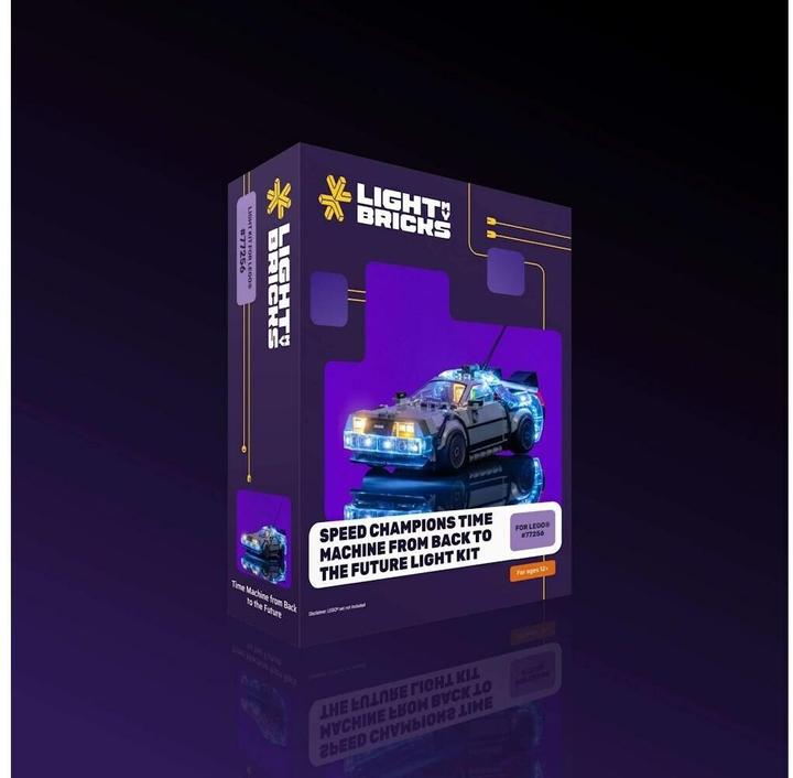 Actual product image Light my bricks LMB 2.0 LEGO® 77256# Time Machine From Back to the Future Light Kit