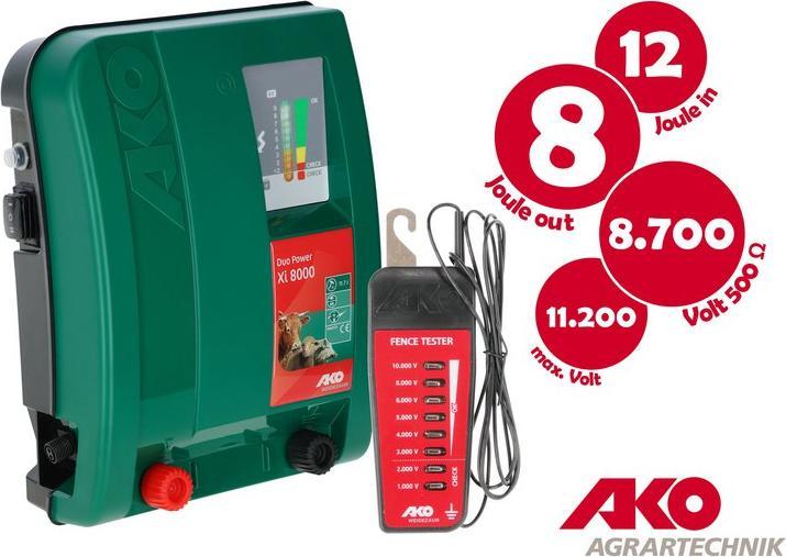 Actual product image AKO Duo Power Xi 8000 Electric Fencer
