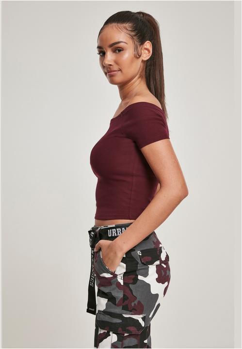 Actual product image Urban Classics Ladies Off Shoulder Rib Tee (XL)