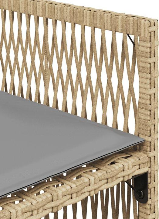 Produktbild VidaXL Gartenmöbel Essgruppe Gartengarnitur 15tlg. Beigemischung Poly Rattan (275 cm)