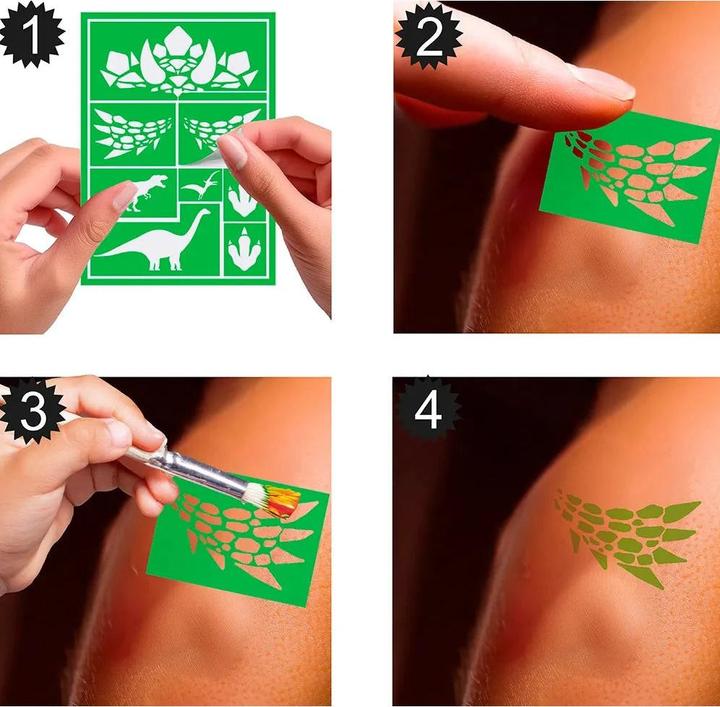 Productafbeelding Fiesta Dino schmink sjabloon 14x20cm