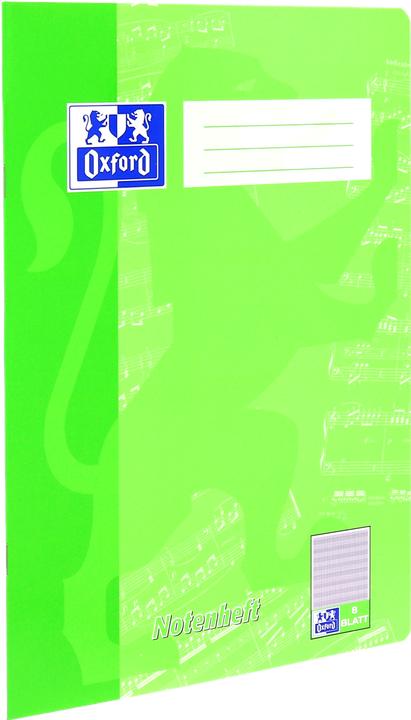 Produktbild Oxford Notenheft (A4, Liniert, Harter Einband)