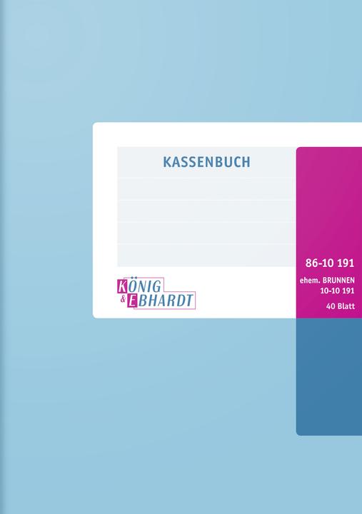 Actual product image König & Ebhardt Cash book A5 40 sheets paperback (40 x)
