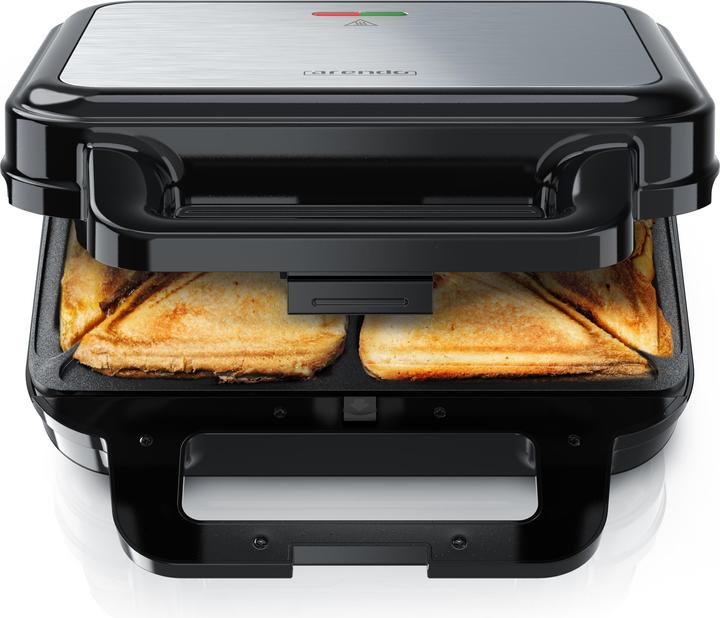 Arendo Sandwichmaker 900W Temperaturkontrolle, Cool-Touch, Antihaftbeschichtung, BPA-frei, Kabelaufwicklung