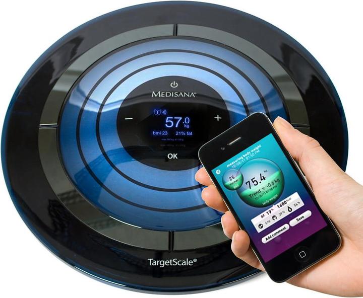 Immagine prodotto Medisana Bilancia per analisi corporea TargetScale 2 con funzione target (180 kg)