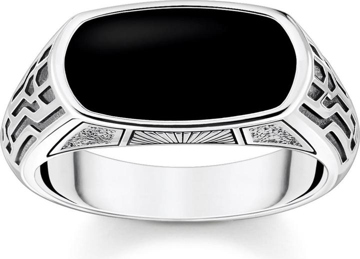 Image du produit Thomas Sabo Bague avec onyx noir argent (58, Argent 925)