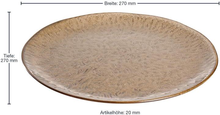 Actual product image Leonardo Ceramic plate 27 sand Matera (1 x, 27 cm)