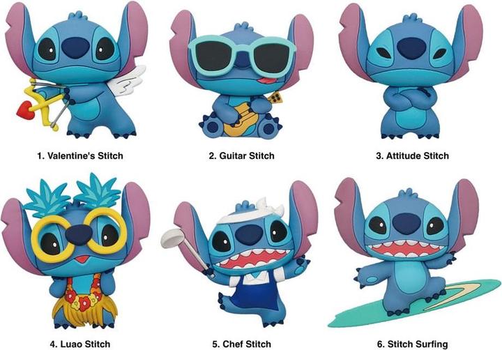 Monogram Int. Lilo & Stitch présentoir aimants 3DSeries 2 (12) (12x)