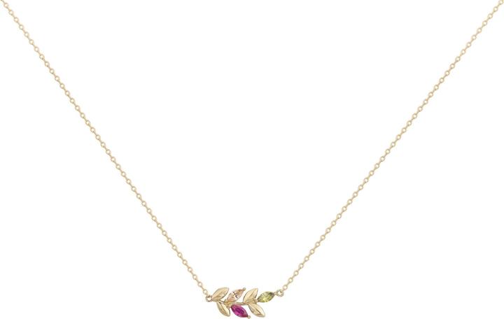 Image du produit Lara Collier Plaque Or - Zirconia Multicolore (Laiton)