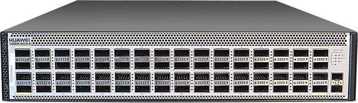 Actual product image Huawei CE8850-64CQ-EI Switch 64-Port 100GE QSFP28 2xAC Power Module 3x FAN Box Port-side Exhaust