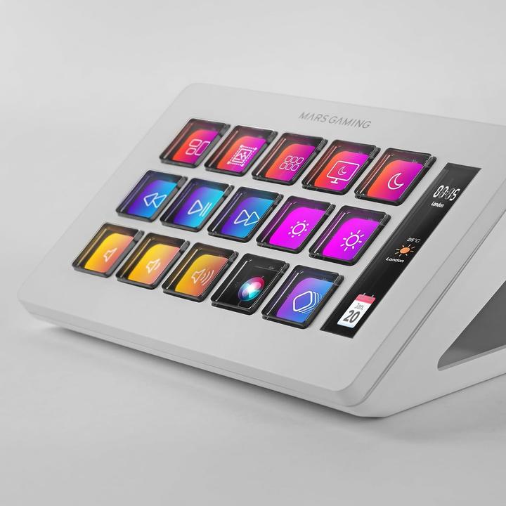 Image du produit Mars Gaming Console De Streaming Deck Slim Msd-One (Blanc) (Mac, Windows)