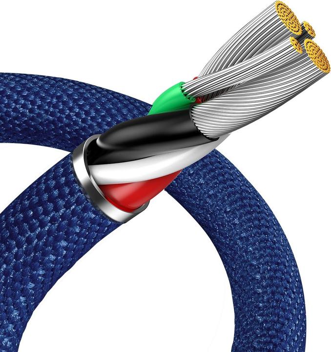 Produktbild Baseus Crystal Shine Series Fast Charging Data Cable USB to iP 2.4A 1.2m Blue (1.20 m)