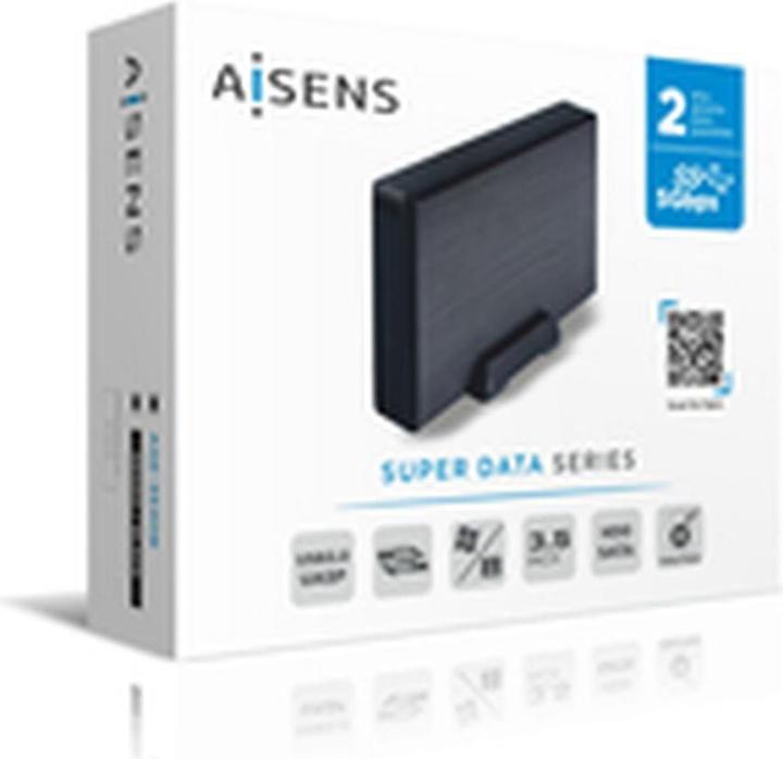 Actual product image Aisens ASE-3530B Storage Drive Enclosure HDD Enclosure Black 3.5" (3.5")