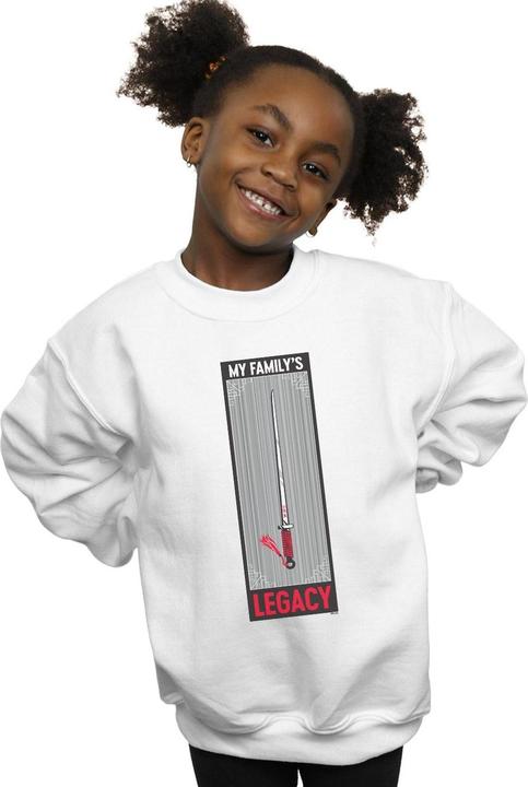 Actual product image Disney Girls Mulan Movie Legacy Sword Sweatshirt (128)