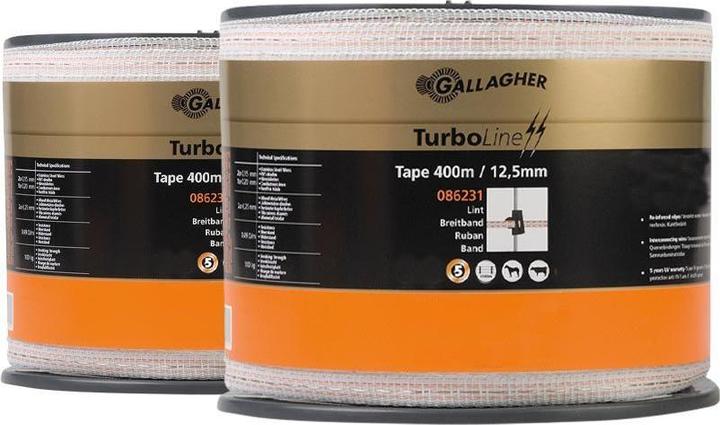 Produktbild Gallagher Schriklint TurboLine (12,5 MM / Wit) - 2 x 400 Meter