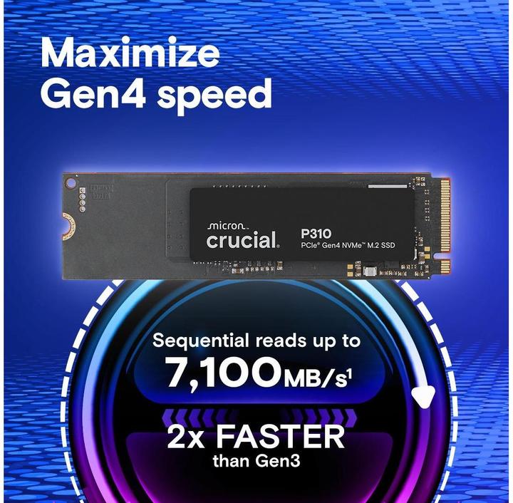 Actual product image Crucial P310 (1000 GB, M.2, M.2 2280)