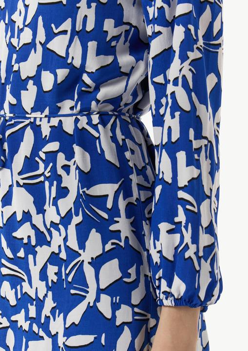 Image du produit Comma Kleid Gemustertes Midi-Kleid mit Faltenausschnitt (34)