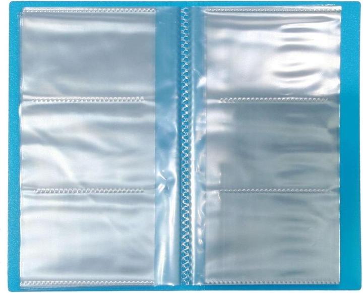 Titanum PP-Visitenkartenhalter für 96 Visitenkarten, blau