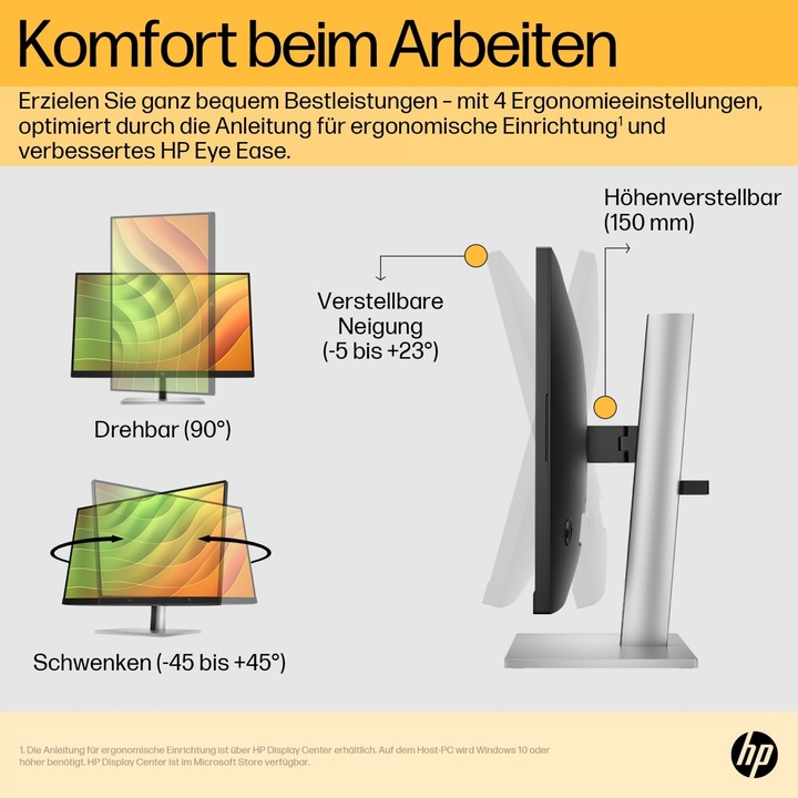 Produktbild HP E24u G5 (1920 x 1080 Pixel, 23.80")
