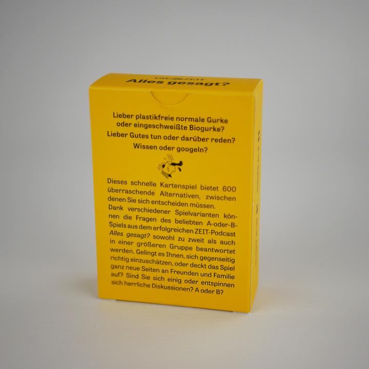 Produktbild ZEIT Alles gesagt? (Deutsch, 2 - 12 Spieler)